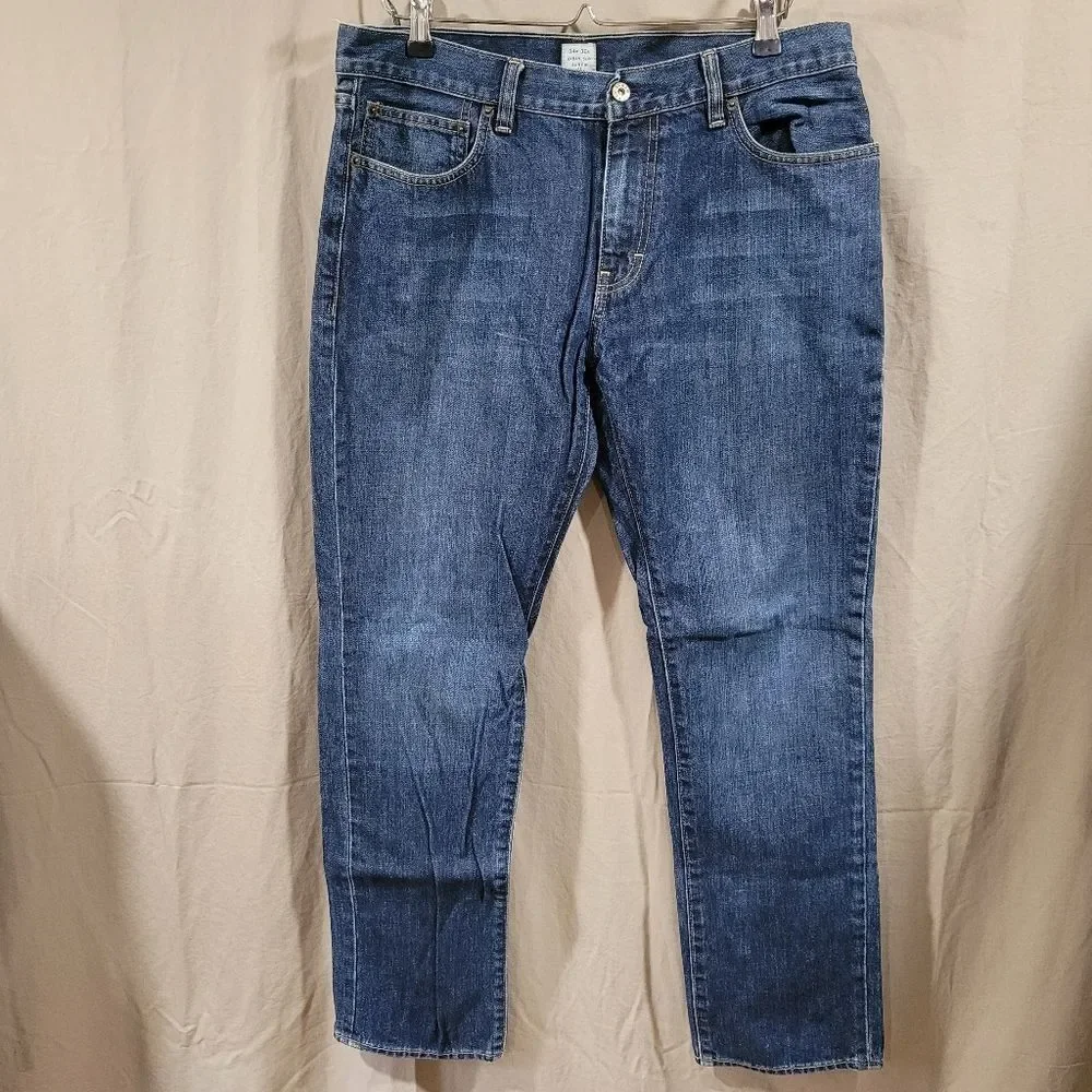 J. crew urban slim 34w 30L mens blue denim jeans